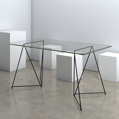 Caballetes de hierro para mesa Nómade