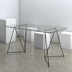 Caballetes de hierro para mesa Nómade